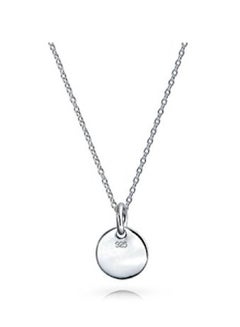 BLING JEWELRY 925 Sterling Silver Petite Letter N Pendant Necklace  - Image 2