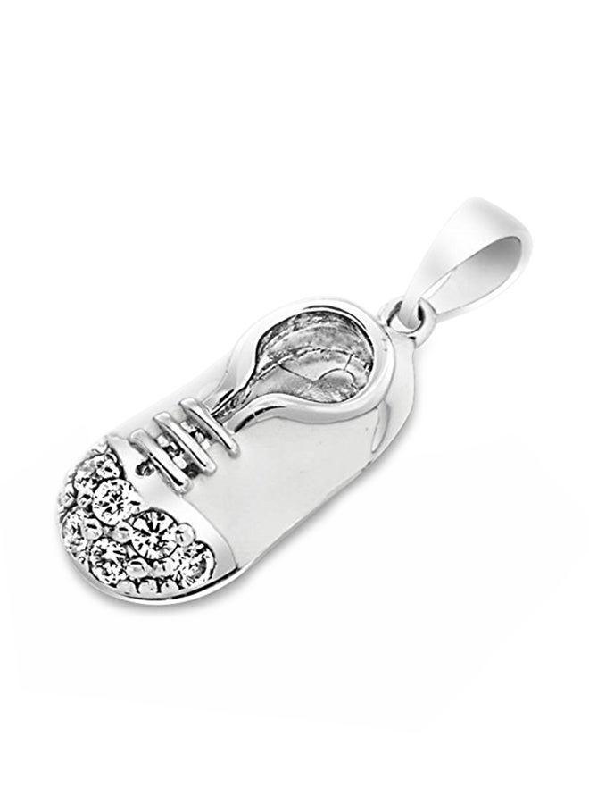 BLING JEWELRY 925 Sterling Silver Baby Shoe Pendant With Enamel - Image 1