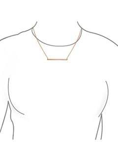 BLING JEWELRY Modern Bar Pendant Plated Necklace  - Image 2