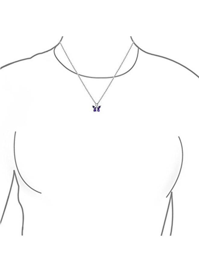 BLING JEWELRY - Butterfly Tiny Pendant With Cubic Zirconia - Image 1