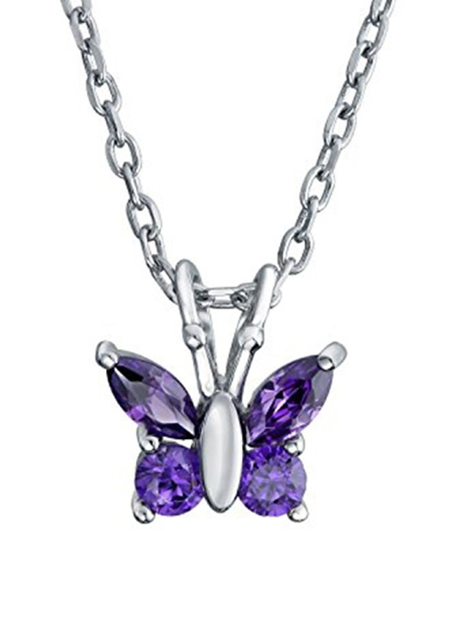 BLING JEWELRY - Butterfly Tiny Pendant With Cubic Zirconia - Image 1