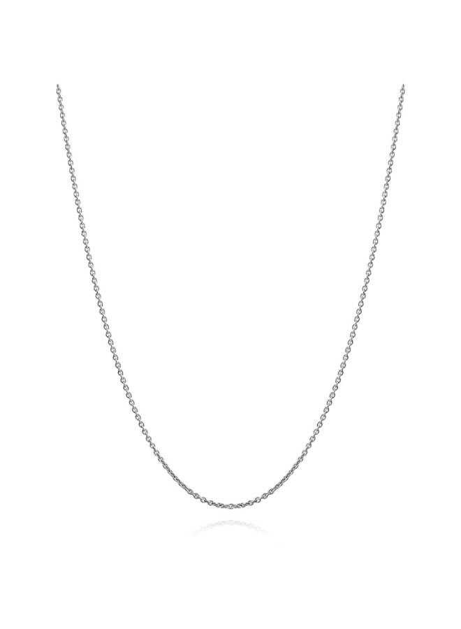 BLING JEWELRY 925 Sterling Silver Round Link Rolo Necklace  - Image 1