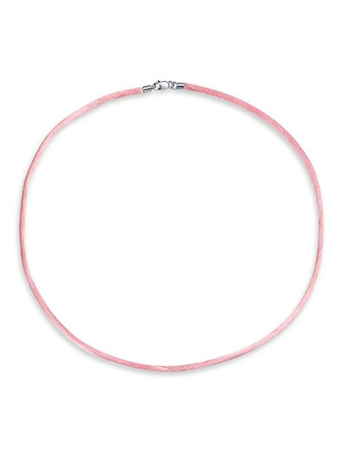 BLING JEWELRY - Silver Plated Basemetal Cord Necklace - Image 1
