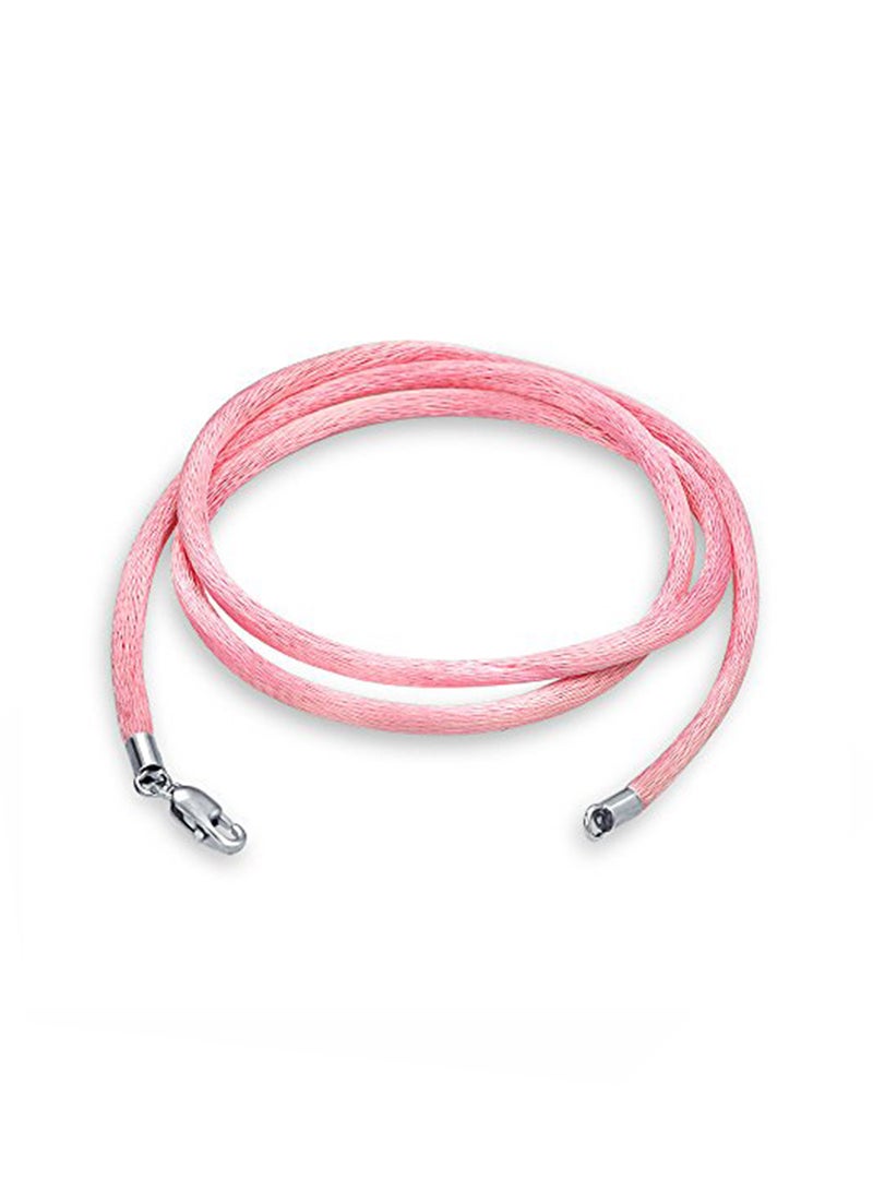 BLING JEWELRY - Silver Plated Basemetal Cord Necklace - Image 1