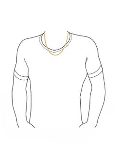 BLING JEWELRY Gold Plated Stainless steel Chain Link Necklace  - Image 2