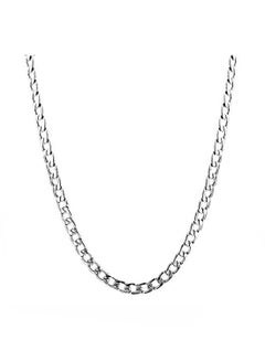 BLING JEWELRY Stainless Steel Curb Chain Necklace  - Image 1