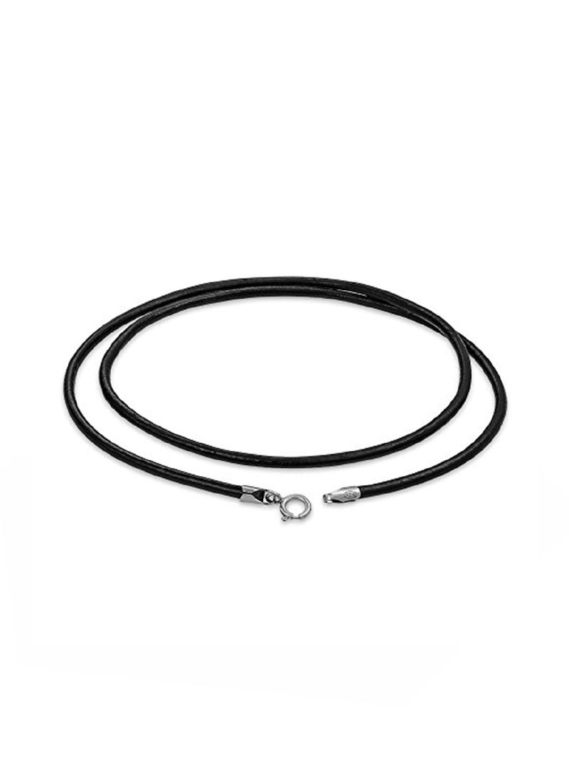 BLING JEWELRY - Silver Plated Basemetal Cord Necklace - Image 1