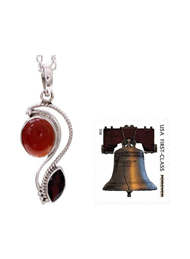 NOVICA 925 Sterling Silver 'Colorful Curves' Pendant Necklace  - Image 2