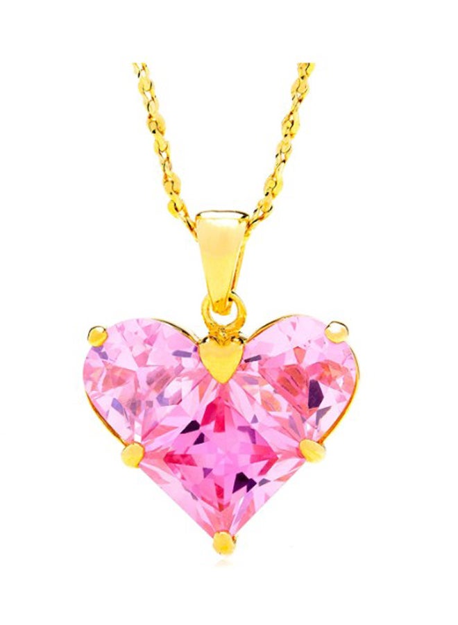Lifetime Jewelry Gold Plated Bronze Heart Shaped Pendant Necklace 