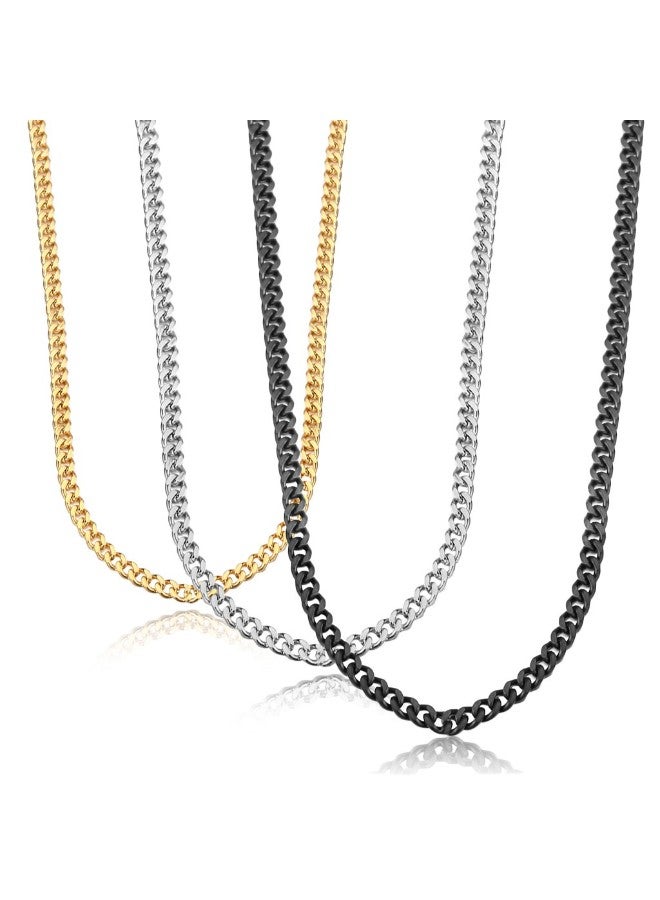 Stainless Steel Curb Chain Necklace