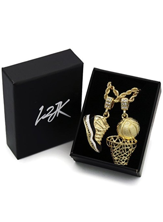 L & L Nation - Brass Rope Chain Pendant Necklace - Image 1