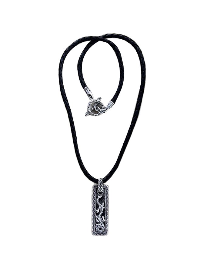 NOVICA 925 Sterling Silver Cord Necklace With Pendant  - Image 1