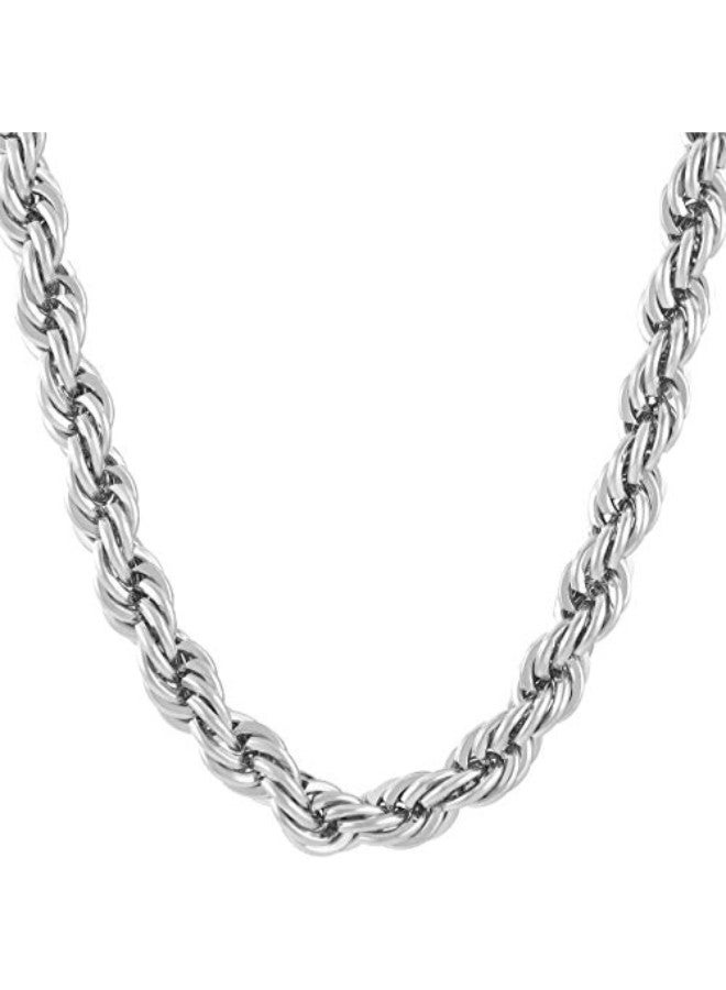 Lifetime Jewelry 24 Karat White Gold Plated Chain Necklace 