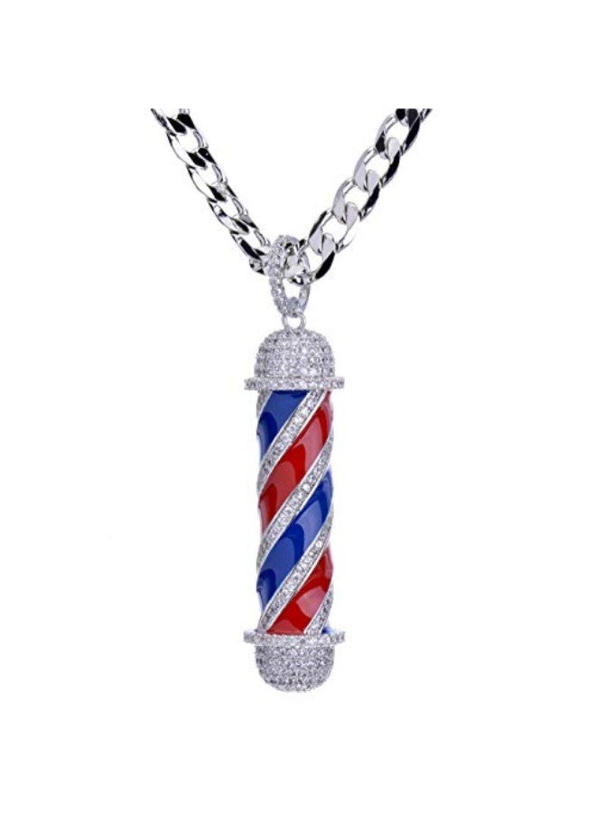 Brass Pendant Necklace With Zircon