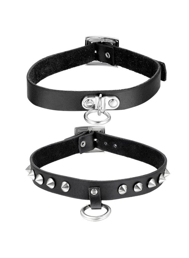 Punk Spiked Leather Choker - v1552134819/N21642271A_1