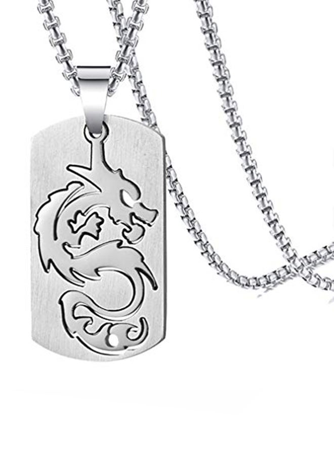 Xusamss Stainless Steel Dragon Pendant Necklace - Image 1
