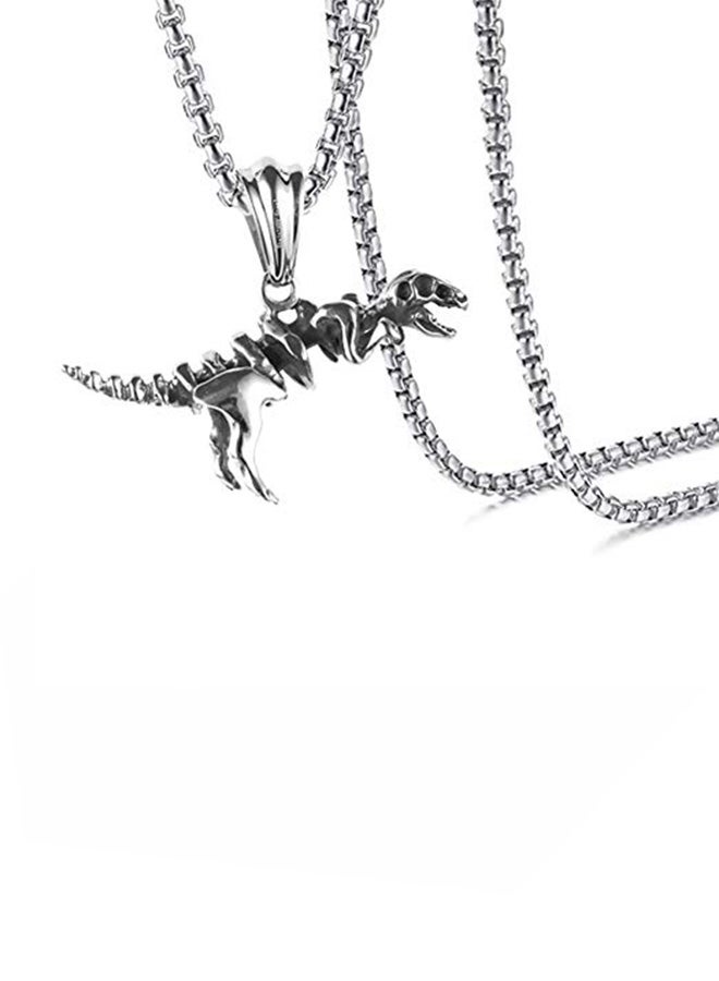 اكسوسامس قلادة مصنوعة من الإستانلس ستيل بدلاية على شكل ديناصور - Image 1