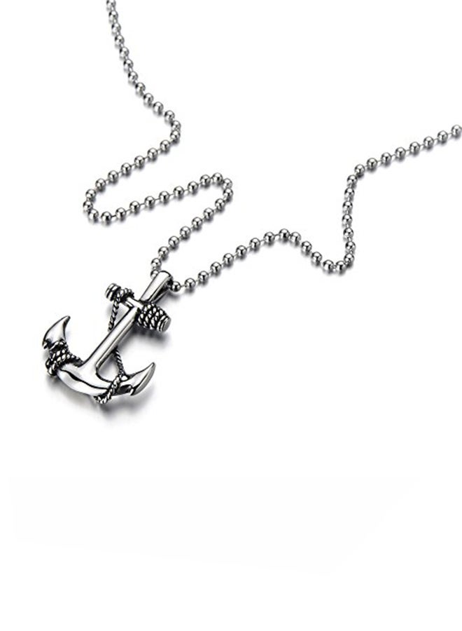 COOLSTEELANDBEYOND - Stainless Steel Ball Chain Pendant Necklace - Image 1