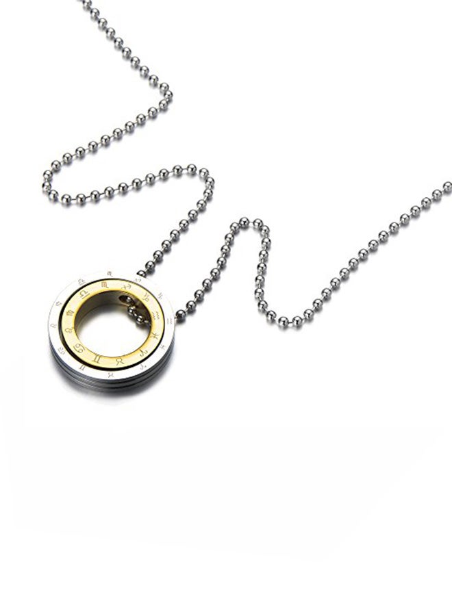 كول ستيل آند بيوند قلادة بدلاية على شكل برج فلكي من الستانلس ستيل - Image 1