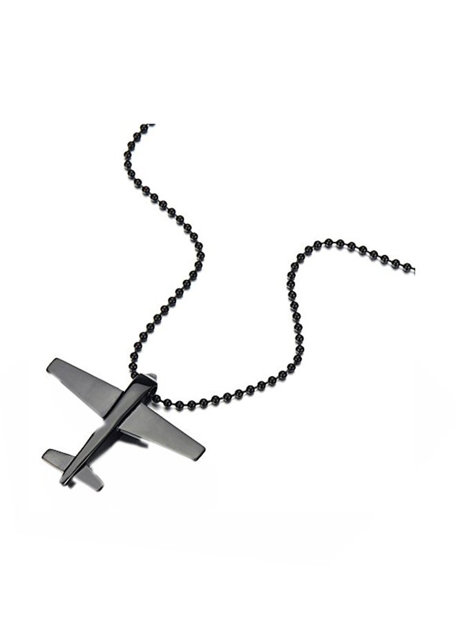 كول ستيل آند بيوند قلادة بسلسلة مزودة بدلاية على شكل كرة مصنوعة من الإستانلس ستيل - Image 1