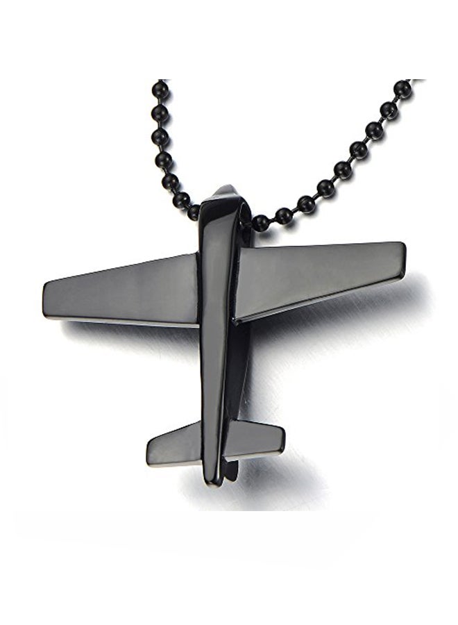 كول ستيل آند بيوند قلادة بسلسلة مزودة بدلاية على شكل كرة مصنوعة من الإستانلس ستيل - Image 2