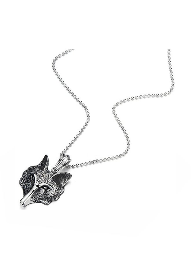 كول ستيل آند بيوند قلادة بسلسلة مزودة بدلاية على شكل كرة مصنوعة من الستانلس ستيل - Image 1