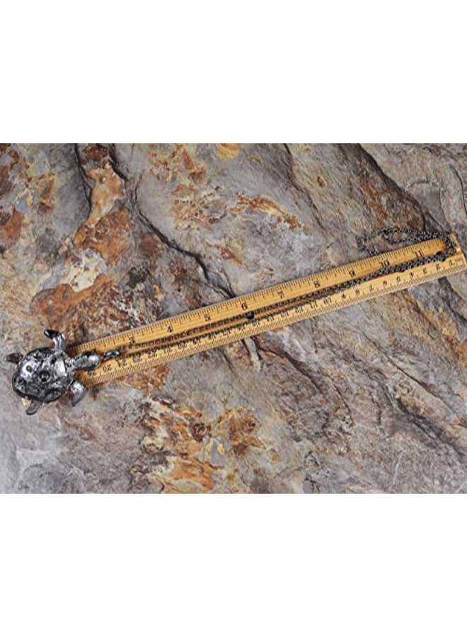 Alilang Tortoise Pendant Necklace With Crystal  - Image 3