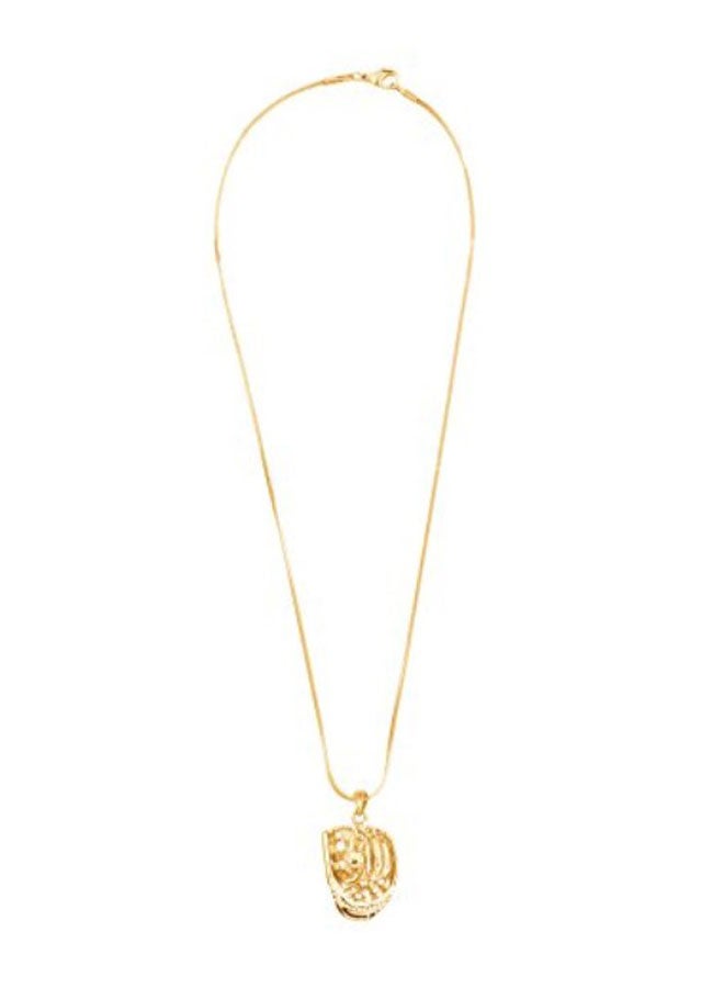 تشيلسي تشيك إن واي سي قلادة ذهبية لقفاز البيسبول والكرة المتدلية - Image 1