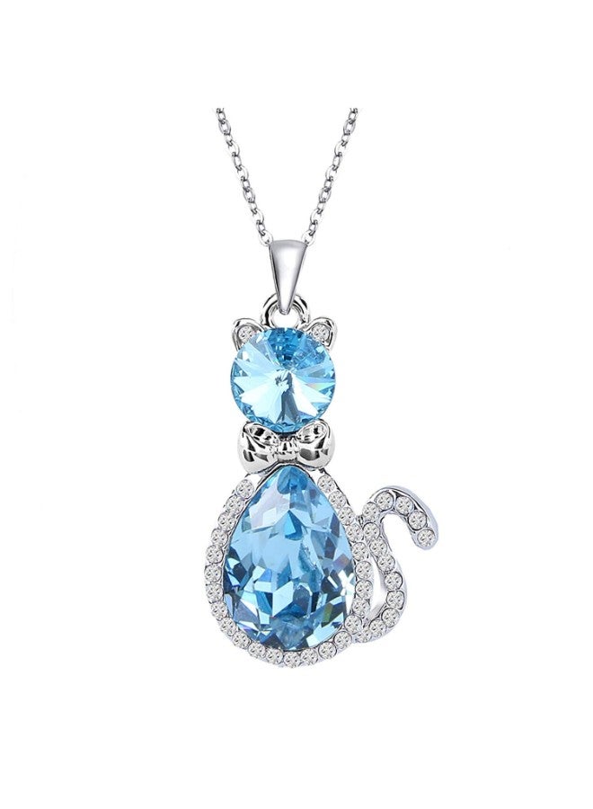 EleQueen Alloy Crystal Pendant Necklace - Image 1