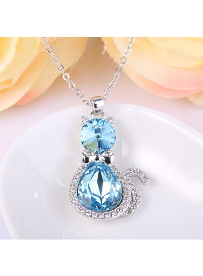 EleQueen Alloy Crystal Pendant Necklace - Image 2