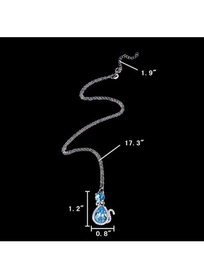 EleQueen Alloy Crystal Pendant Necklace - Image 3