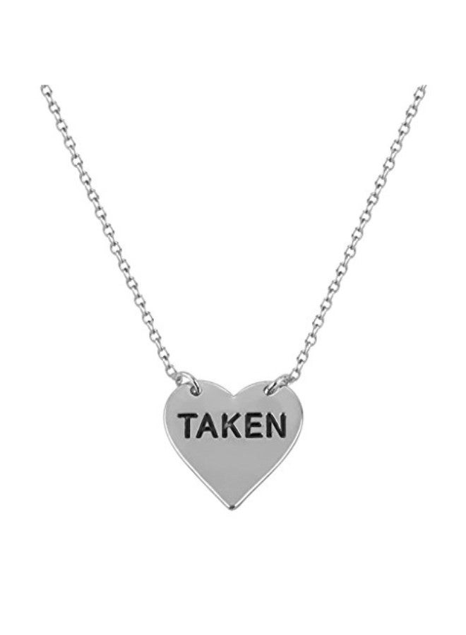 Lux Accessories Brass Heart Shaped Pendant Necklace  - Image 1
