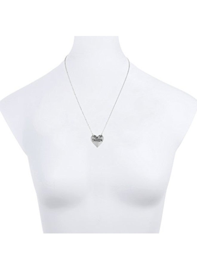 Lux Accessories Brass Heart Shaped Pendant Necklace  - Image 2