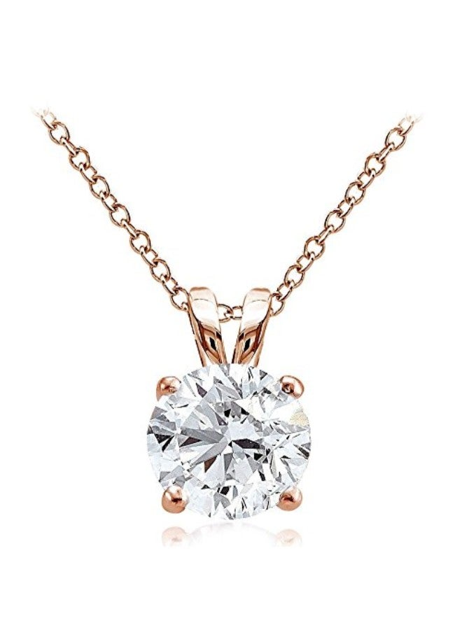 Hoops & Loops - 925 Sterling Silver Chain Necklace With Cubic Zirconia - Image 1
