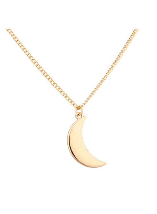 Lux Accessories Brass Pendant Necklace