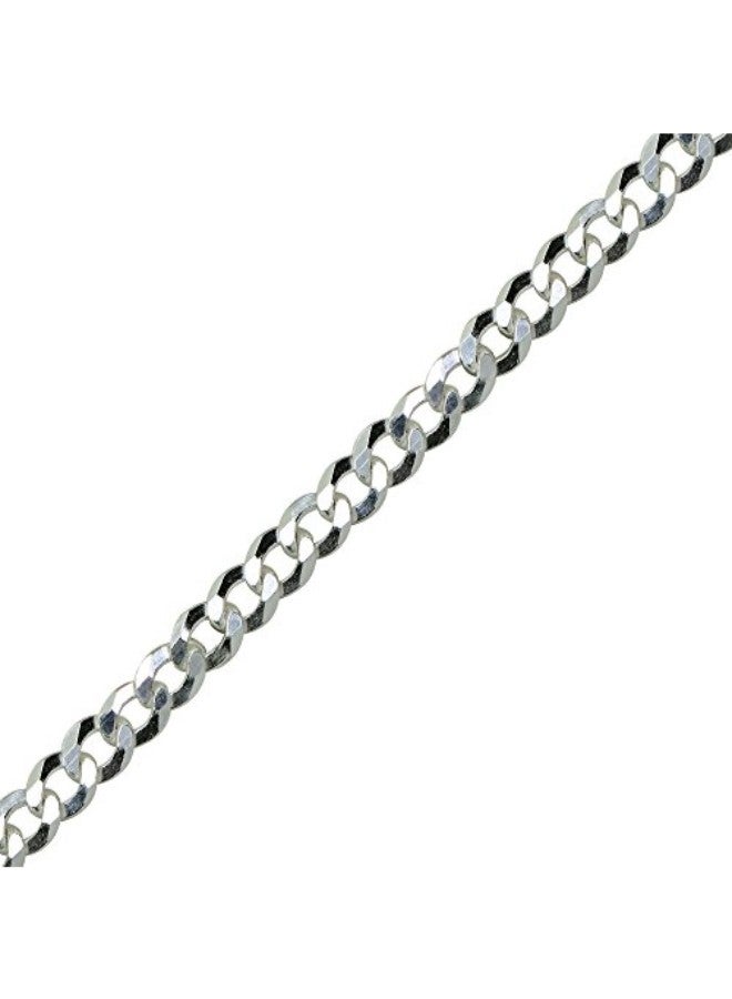 Hoops & Loops - 925 Sterling Silver Curb Chain Necklace - Image 1