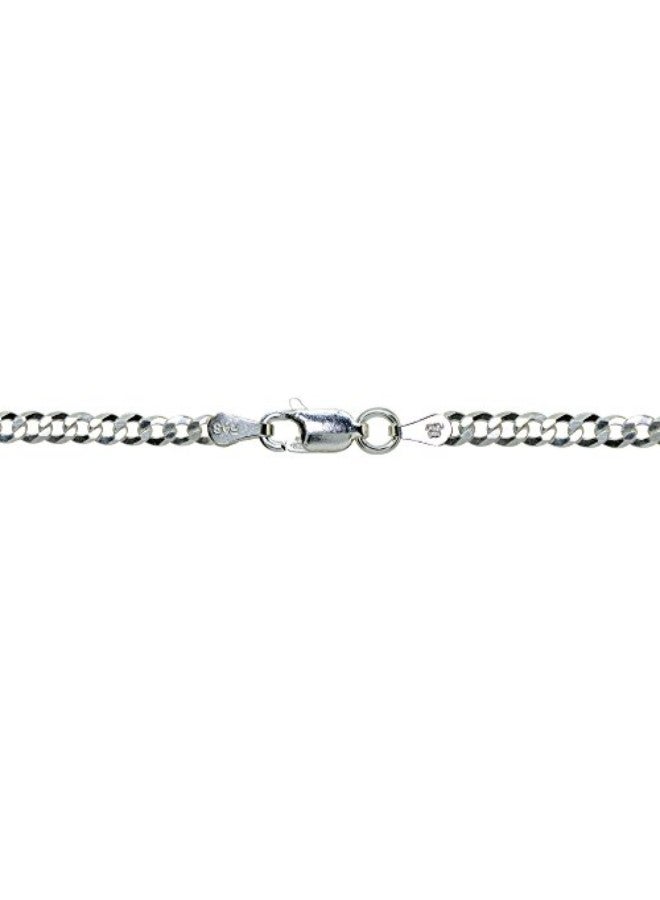 Hoops & Loops - 925 Sterling Silver Curb Chain Necklace - Image 1