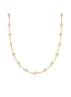 ROSS-SIMONS 925 Sterling Silver Chain Necklace With Cubic Zirconia  - Image 2
