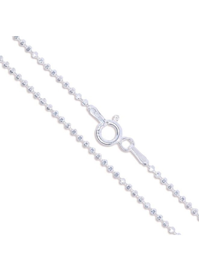 Sac Silver 925 Sterling Silver Ball Chain Necklace - Image 1