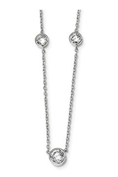 Sonia Jewels Sterling Silver Chain Necklace 