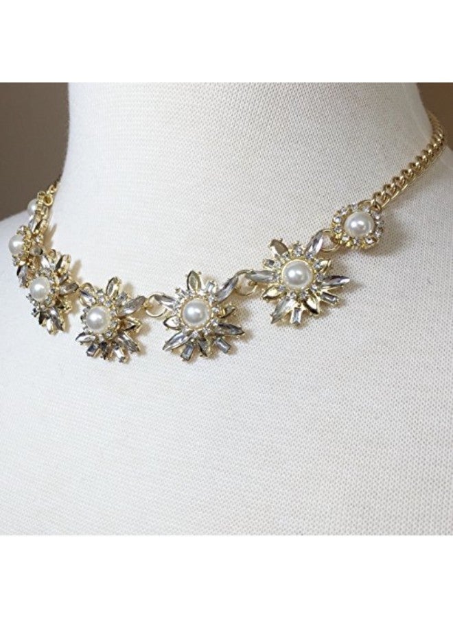 Gypsy Jewels - Brass Chain Necklace And Earring Set - Image 1