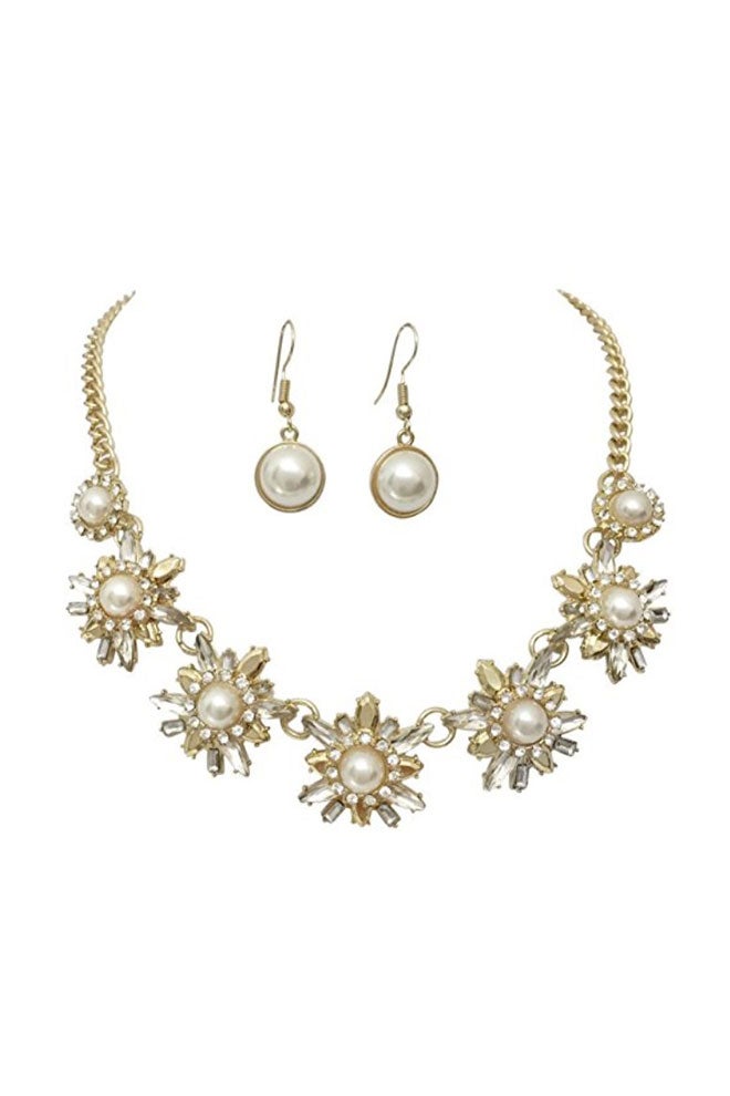 Brass Chain Necklace And Earring Set - v1552139293/N21648115A_1