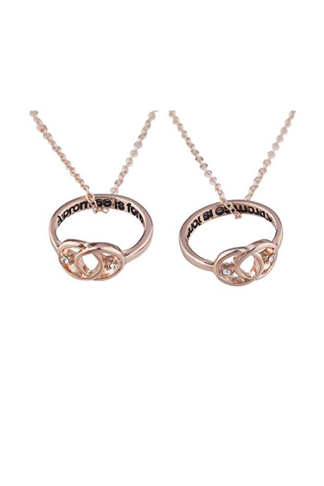 Lux Accessories Brass Chain Necklace - Image 1