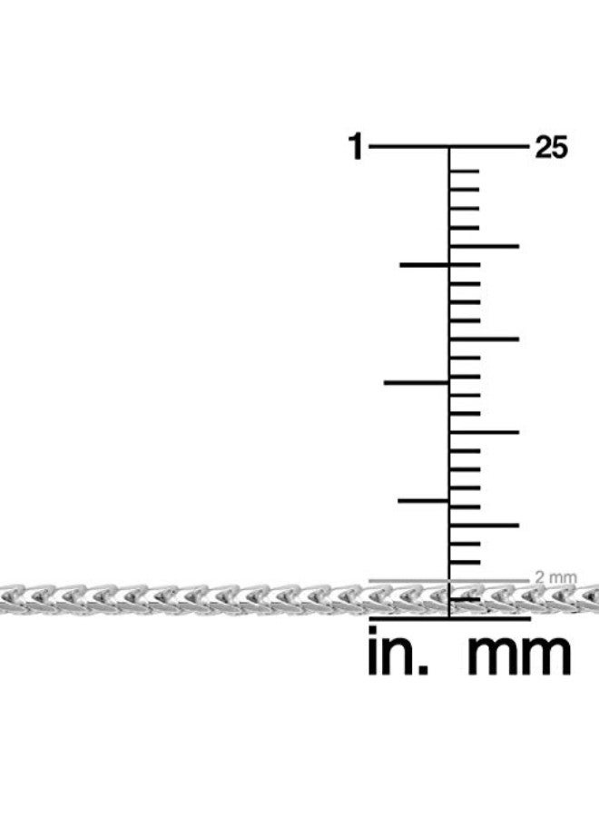 كول جوليري قلادة على شكل سلسلة من الفضة الإسترليني عيار 925 بتصميم فرانكو - Image 2