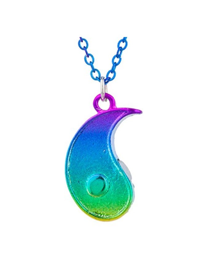 Lux Accessories - 2-Piece Brass Pendant Necklace - Image 1