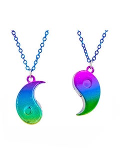 Lux Accessories 2-Piece Brass Pendant Necklace  - Image 1
