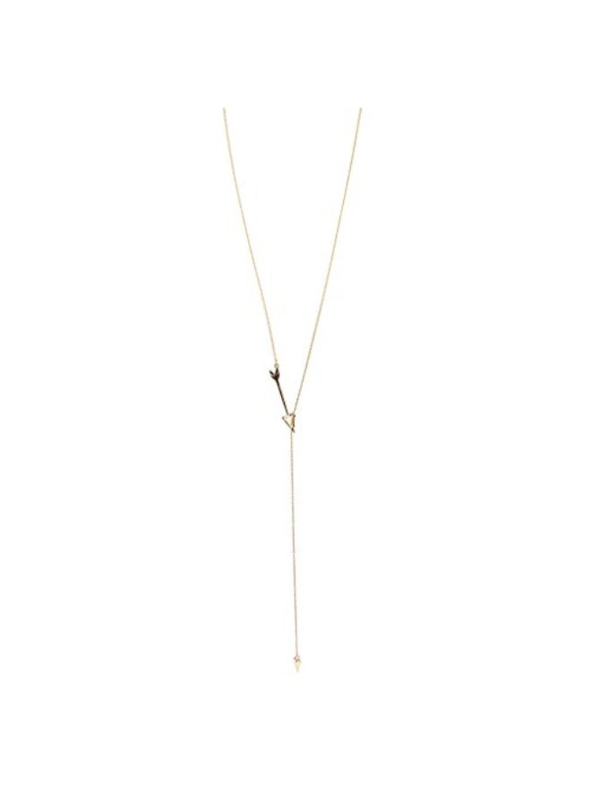 Lux Accessories Brass Chain Necklace - Image 1