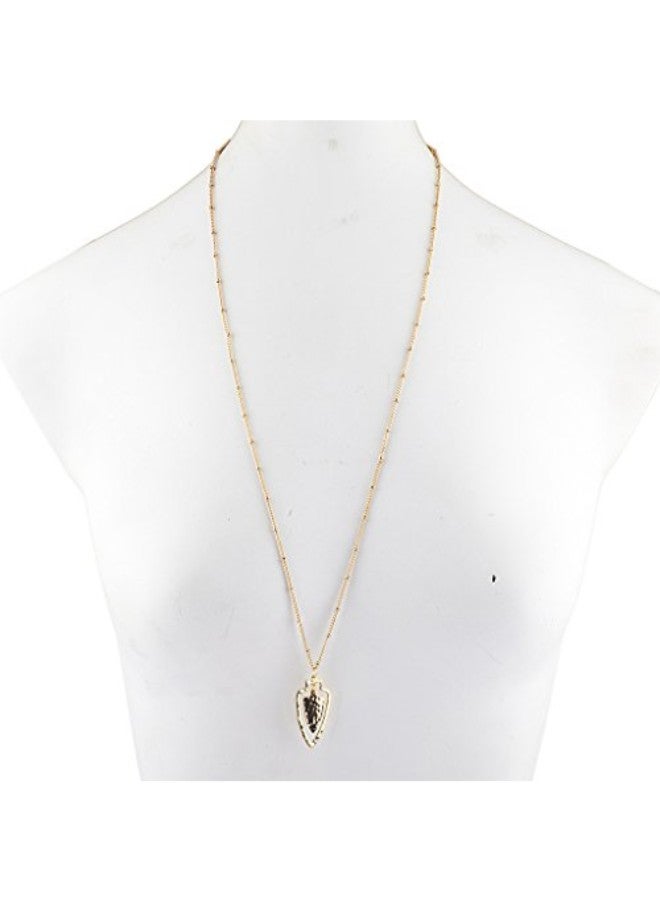 Lux Accessories Brass Charm Pendant Necklace - Image 2