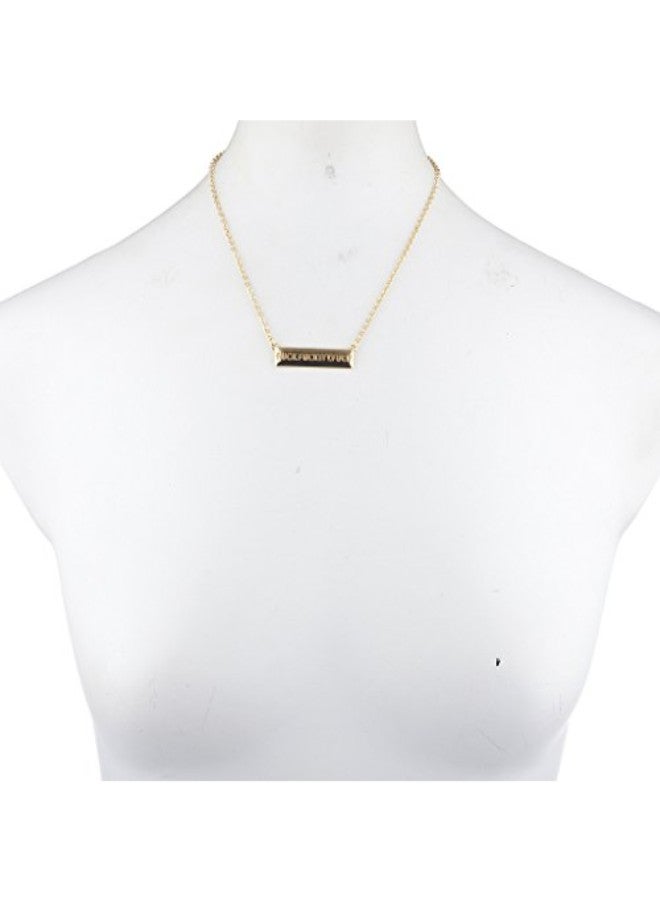Lux Accessories - Brass Chain Necklace - Image 1