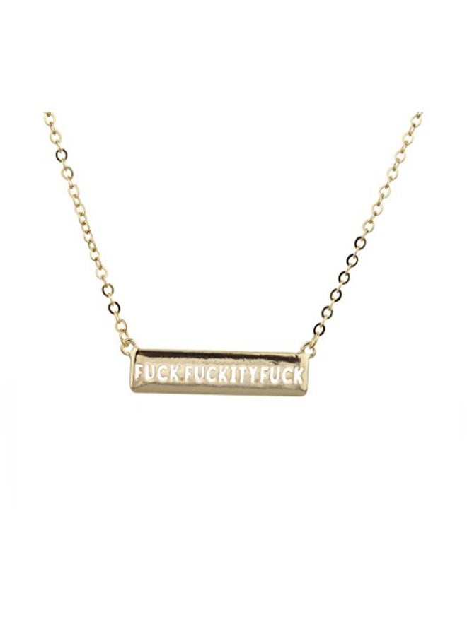 Lux Accessories - Brass Chain Necklace - Image 1